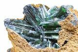 Gemmy, Emerald-Green Vivianite Crystal Cluster - Brazil #218230-2